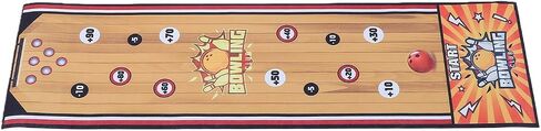 Cryfokt Mini Bowling Set, Quick Setup Portable Tabletop Bowling Game, Indoor Set with Mat 6 Pins 6 Balls for Kids Toddlers Family Home Party Game in Kuwait