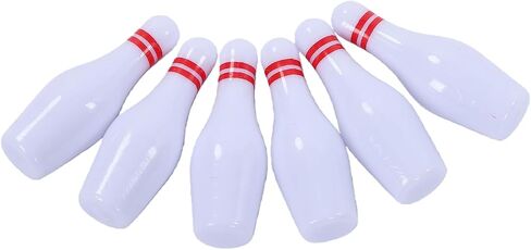 Cryfokt Mini Bowling Set, Quick Setup Portable Tabletop Bowling Game, Indoor Set with Mat 6 Pins 6 Balls for Kids Toddlers Family Home Party Game in Kuwait