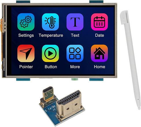 3.5 بوصة HDMI شاشة تعمل باللمس شاشات كريستال بلورية MPI3508 480 × 320 لمسة مقاومة لـ RPI مع قلم ستايلس دعم لـ rpi 4 in Kuwait