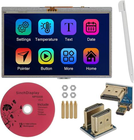 3.5 بوصة HDMI شاشة تعمل باللمس شاشات كريستال بلورية MPI3508 480 × 320 لمسة مقاومة لـ RPI مع قلم ستايلس دعم لـ rpi 4 in Kuwait