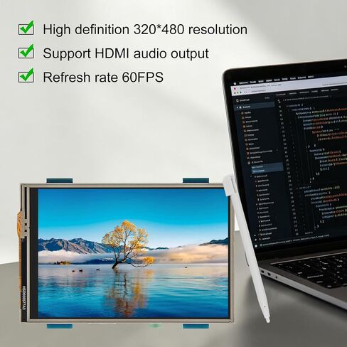 3.5 بوصة HDMI شاشة تعمل باللمس شاشات كريستال بلورية MPI3508 480 × 320 لمسة مقاومة لـ RPI مع قلم ستايلس دعم لـ rpi 4 in Kuwait