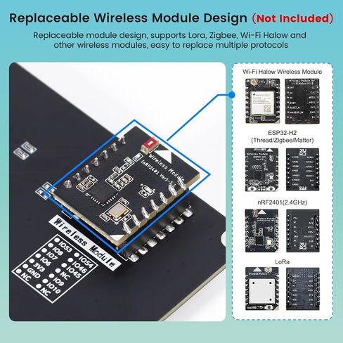 ELECROW ESP32 Display 1024x600, 10.1 Inch HMI ESP32-P4 IPS Touch Screen, Support AI Speech Interaction, ESP32-P4 Dual-Core Processor, Up to 400MHz, Compatible with Arduino, ESP-IDF (Without Camera) in Kuwait