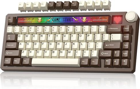 Womier 75 ٪ ألعاب لوحة المفاتيح اللاسلكية ، QMK/عبر الألومنيوم CNC مع لوحة مفاتيح ميكانيكية بطارية 8000mAh ، لوحة مفتاح Tri-mod in Kuwait