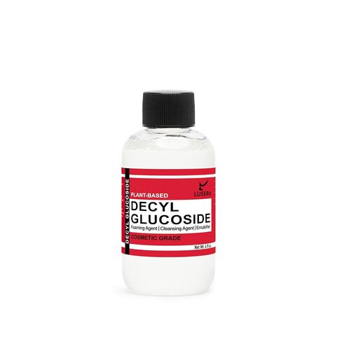 Decyl Glucoside Surfactant 4 fl oz, Cosmetic Grade Plant-Based Nonionic Surfactant, Mild Sulfate-Free Foam Booster for Shampoo, Body Wash, Sensitive Skin Cleanser in Kuwait