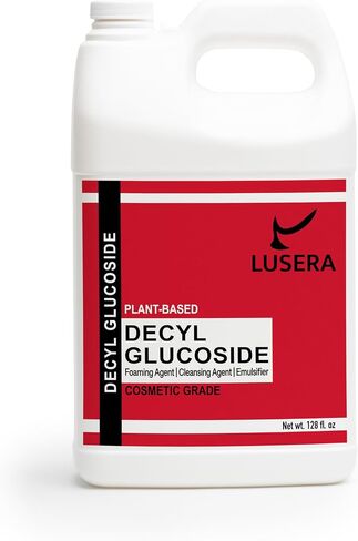 Decyl Glucoside Surfactant 128 fl oz, Cosmetic Grade Plant-Based Nonionic Surfactant, Mild Sulfate-Free Foam Booster for Shampoo, Body Wash, Sensitive Skin Cleanser in Kuwait