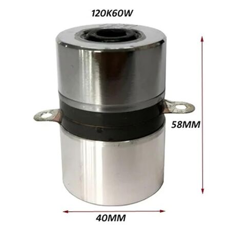 60W 120KHz Piezoceramic Transducer Ultrasonic Cleaner Transmitter Stable Frequency Vibrating Sensor in Kuwait