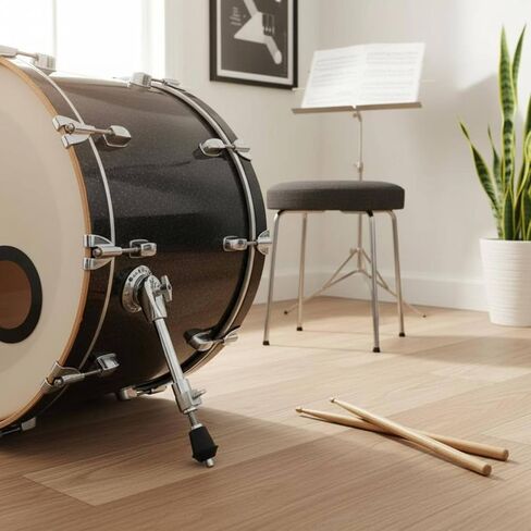 2 Pieces Bass Drum Leg Double Jazz Drum Leg Heavy Duty for Drummers in Kuwait