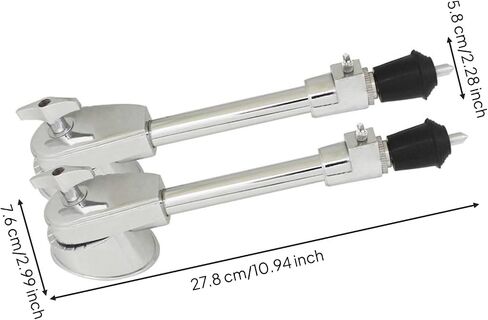 2 Pieces Bass Drum Leg Double Jazz Drum Leg Heavy Duty for Drummers in Kuwait