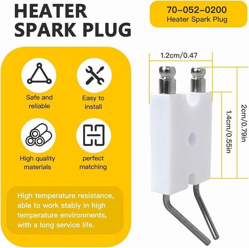 2 Pack of 70-052-0200 Spark Plug for ProTemp, for Remington, for Master, for HeatStream 120k-215k btu in Kuwait