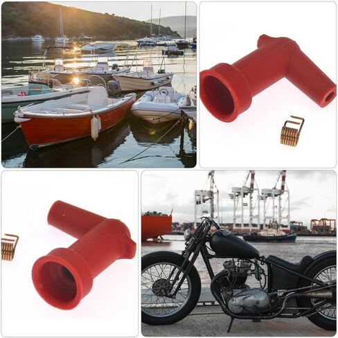 OUNONA Rubber Spark Plug Cap for Outboard Motor 2 Stroke Engine Parts, Easy Installation and Wide Versatility, Compatible with 9. 15hp 40hp Boat Engines in Kuwait