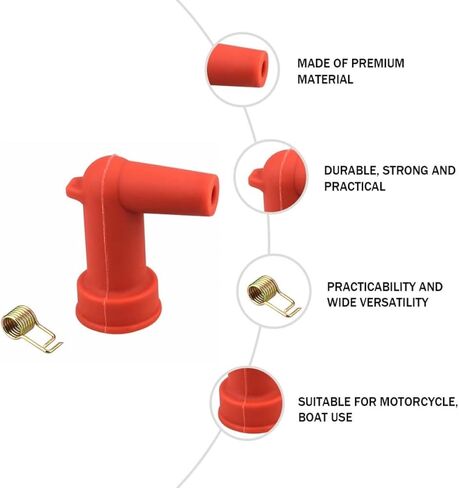 OUNONA Rubber Spark Plug Cap for Outboard Motor 2 Stroke Engine Parts, Easy Installation and Wide Versatility, Compatible with 9. 15hp 40hp Boat Engines in Kuwait