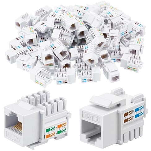 Hoteam Cat6 Cable RJ45 Keystone Jack Utp Modular Ethernet Jack INSERT 90 DEGREE in Kuwait