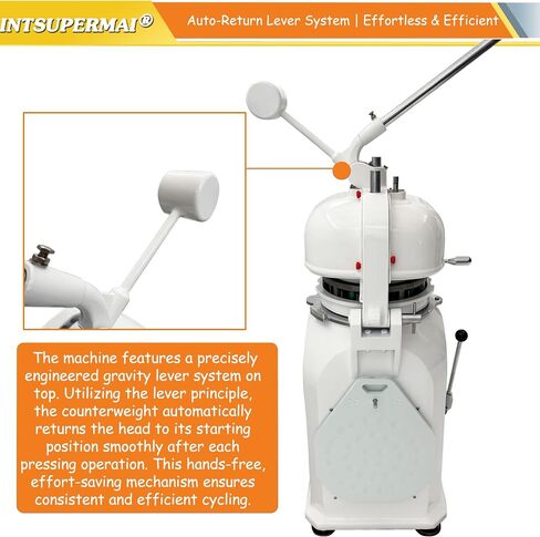 INTSUPERMAI Electric Dough Divider and Rounder Machine 36 PCS Commercial Dough Splitting Ball Machine Semi-Automatic Burger Dough Cutter Rounder Machine in Kuwait