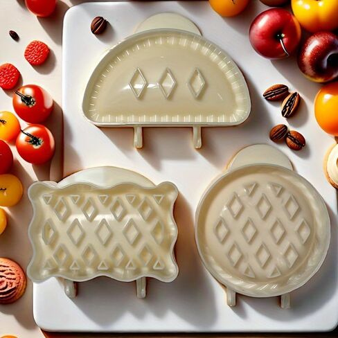 3pcs Mini Dough Presser, Pocket Pie Molds for Baking, Party Potluck, Hand Pie Molds, Baking Tools, Kitchen Gadgets, Kitchen Accessories, Home Kitchen Items in Kuwait