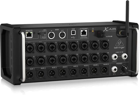 Behringer XAir XR18 18-Channel 12-Bus Portable Digital Mixer for iPad or Android Tablet, with Integrated Wi-Fi, 16 Midas-Designed Preamps, With 4 Pack 25' XLR (M) to XLR (F) Microphone Cables in Kuwait