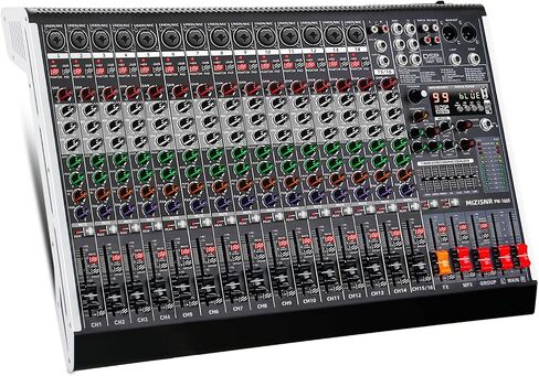 لوحة خلط صوت احترافية مكونة من 16 قناة مع 99 تأثير DSP، وحدة تحكم DJ رقمية EQ ذات 7 نطاقات مع USB بلوتوث MP3 للتسجيل، طاقة مستقلة 48 فولت وزر كتم الصوت in Kuwait