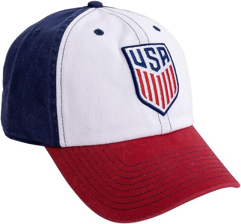 صبار الصحراء الولايات المتحدة لكرة القدم قبعة البيسبول USMNT الولايات المتحدة الأمريكية الرجال المنتخب الوطني الحواف القبعات المطرزة قبعة حزام القماش قابل للتعديل الكبار (الولايات المتحدة الأمريكية لكرة القدم على غرار F1، الأزرق) in Kuwait