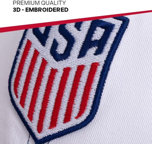 صبار الصحراء الولايات المتحدة لكرة القدم قبعة البيسبول USMNT الولايات المتحدة الأمريكية الرجال المنتخب الوطني الحواف القبعات المطرزة قبعة حزام القماش قابل للتعديل الكبار (الولايات المتحدة الأمريكية لكرة القدم على غرار F1، الأزرق) in Kuwait