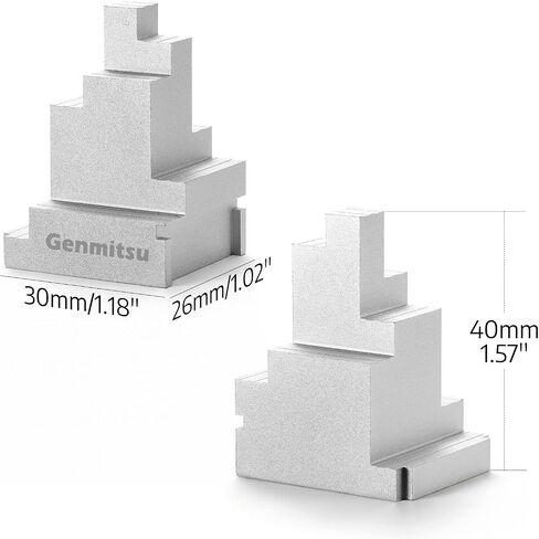 Genmitsu 2pcs Clamp Blocks, 8 Adjustment, Workholding Spacer for Vise & Hold Down Clamps, Expand Clamping Range for CNC Router Machine in Kuwait