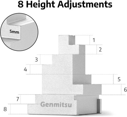 Genmitsu 2pcs Clamp Blocks, 8 Adjustment, Workholding Spacer for Vise & Hold Down Clamps, Expand Clamping Range for CNC Router Machine in Kuwait