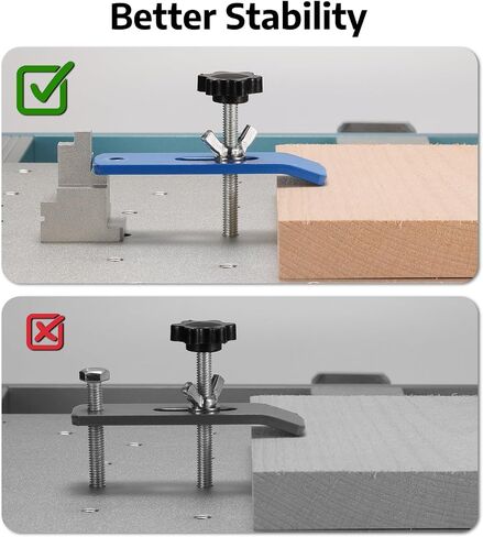 Genmitsu 2pcs Clamp Blocks, 8 Adjustment, Workholding Spacer for Vise & Hold Down Clamps, Expand Clamping Range for CNC Router Machine in Kuwait