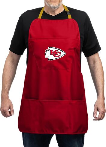 مريلة شواء من Team Sports America NFLCooking للرجال والنساء مع أشرطة وجيوب قابلة للتعديل in Kuwait