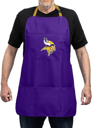 مريلة شواء من Team Sports America NFLCooking للرجال والنساء مع أشرطة وجيوب قابلة للتعديل in Kuwait