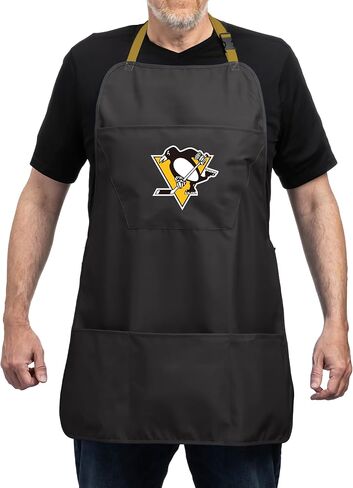 مريلة شواء الطبخ من Team Sports America NHL للرجال والنساء مع أشرطة وجيوب قابلة للتعديل in Kuwait