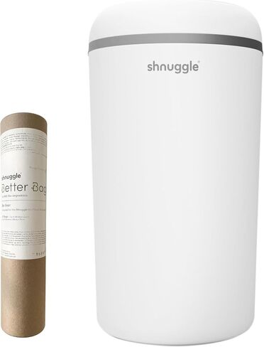 Shnuggle Better Bag Diaper Pail Liners - 30 Count (2 Packs of 15) - Plant-Based Refill Bags - Compatible with Shnuggle Eco-Touch Pail in Kuwait