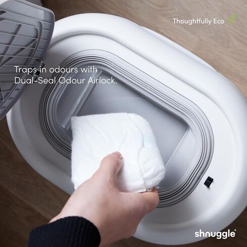 Shnuggle Better Bag Diaper Pail Liners - 30 Count (2 Packs of 15) - Plant-Based Refill Bags - Compatible with Shnuggle Eco-Touch Pail in Kuwait