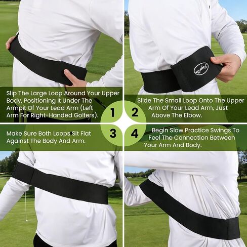 FINGER TEN Golf Swing Training Aid & Adjustable Correcting Swing Trainer 1 Pack, Portable Muscle Memory & Connection Swing Corrector for Right/Left Handed Men Women Golfer Beginners in Kuwait