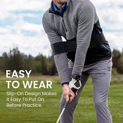FINGER TEN Golf Swing Training Aid & Adjustable Correcting Swing Trainer 1 Pack, Portable Muscle Memory & Connection Swing Corrector for Right/Left Handed Men Women Golfer Beginners in Kuwait