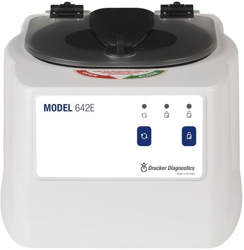Drucker Diagnostics 00-018-009-001 Drucker Diagnostics 642E Single Setting Horizontal Clinical Centrifuge for Chemistry, Glass Fiber Reinforced Nylon, high-Impact Polycarbonate in Kuwait