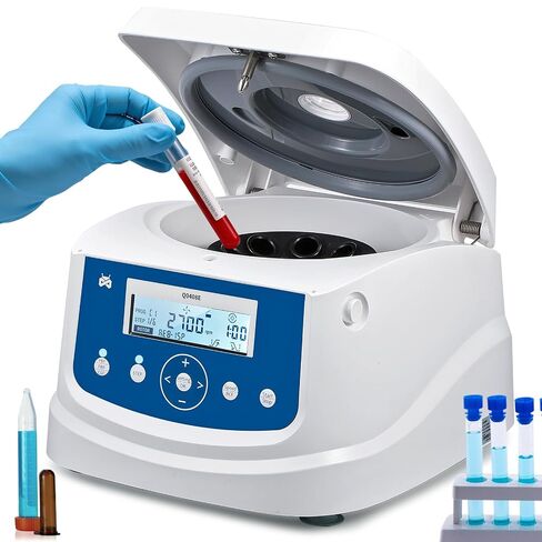 Mxmoonant Centrifuge Machine, 15ml Lab PRP Benchtop Centrifuges 300-4000RPM Electric Desktop Centrifuga with Digital Control Timer 30s-99min50s in Kuwait