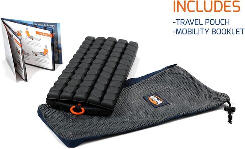 Brazyn Morph Foam Roller: Collapsible Travel Foam Roller for Back Pain Relief, Workout Muscle Recovery, Back Massager, Deep Tissue Leg Massage, Back Cracker (Midnight, Alpha Series (Deep Tissue)) in Kuwait