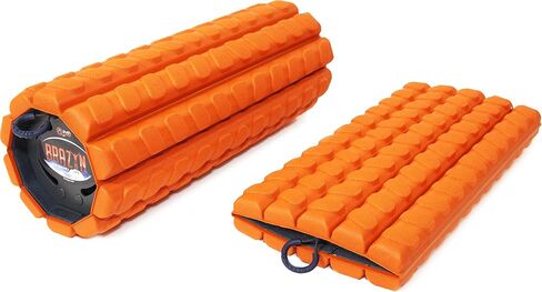 Brazyn Morph Foam Roller: Collapsible Travel Foam Roller for Back Pain Relief, Workout Muscle Recovery, Back Massager, Deep Tissue Leg Massage, Back Cracker (Midnight, Alpha Series (Deep Tissue)) in Kuwait