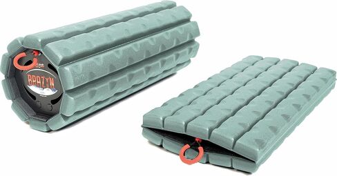 Brazyn Morph Foam Roller: Collapsible Travel Foam Roller for Back Pain Relief, Workout Muscle Recovery, Back Massager, Deep Tissue Leg Massage, Back Cracker (Midnight, Alpha Series (Deep Tissue)) in Kuwait