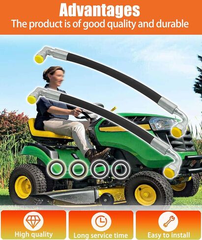 2 قطعة AW29374 استبدال خرطوم هيدروليكي لجون ديري D120 H120 H130 H160 H165 120E 120R 200X 200CX 210 300 300X 300CX 300E 300R 400E 400X 400CX 410 419 420430512 لوادر أمامية in Kuwait