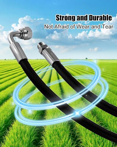 Hydraulic Hose Fit for John Deere 3025E 3032E 3036E 3038E Compact Utility Tractor, 32/3 Oil Line 5800 Psi Replace LVA15654 in Kuwait