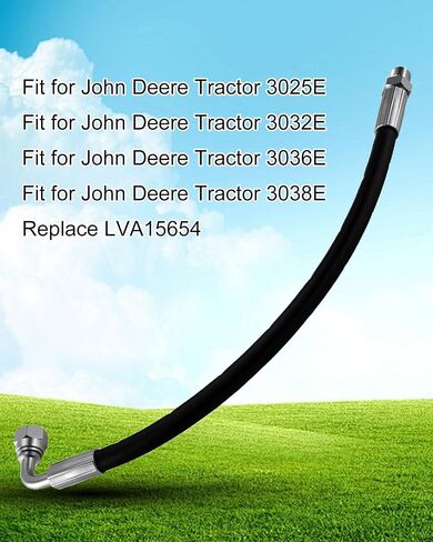 Hydraulic Hose Fit for John Deere 3025E 3032E 3036E 3038E Compact Utility Tractor, 32/3 Oil Line 5800 Psi Replace LVA15654 in Kuwait