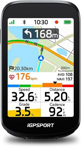 كمبيوتر الدراجة iGPSPORT BSC500 GPS، خريطة شاشة لمس 3.3 بوصة وملاحة صوتية وضع Ebike وظيفة التدريب على التسلق in Kuwait
