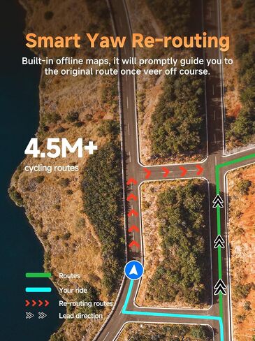 كمبيوتر الدراجة iGPSPORT BSC500 GPS، خريطة شاشة لمس 3.3 بوصة وملاحة صوتية وضع Ebike وظيفة التدريب على التسلق in Kuwait
