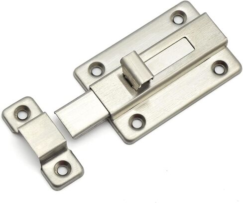 3 Inch Stainless Steel Door Latch Sliding Lock Barrel Bolt Left and Right Anti-Theft Wooden 1Pcs in Kuwait