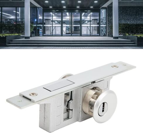 Mortise Lock Set Interior Exterior Door, Storefront Door Mortise Lock Deadbolt Commercial Door Lock with 3 Keys for Wooden and Aluminum Doors, 1.8 to 1.9in Door Thickness in Kuwait