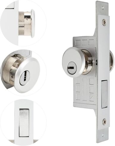 Mortise Lock Set Interior Exterior Door, Storefront Door Mortise Lock Deadbolt Commercial Door Lock with 3 Keys for Wooden and Aluminum Doors, 1.8 to 1.9in Door Thickness in Kuwait