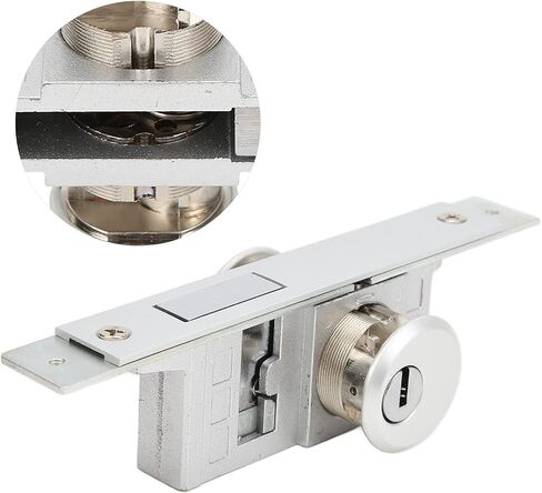 Mortise Lock Set Interior Exterior Door, Storefront Door Mortise Lock Deadbolt Commercial Door Lock with 3 Keys for Wooden and Aluminum Doors, 1.8 to 1.9in Door Thickness in Kuwait