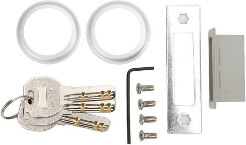 Mortise Lock Set Interior Exterior Door, Storefront Door Mortise Lock Deadbolt Commercial Door Lock with 3 Keys for Wooden and Aluminum Doors, 1.8 to 1.9in Door Thickness in Kuwait