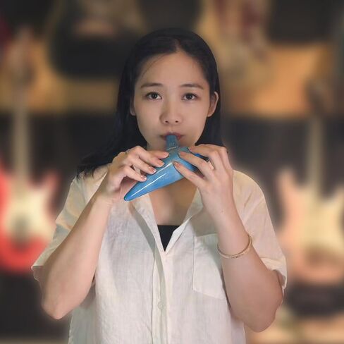 Rayzm 12-Hole Alto C Ceramic Ocarina, 13-note C Major, Beginner Ocarina Wind Musical Instrument with Padded Carry Bag for Music Lovers in Kuwait