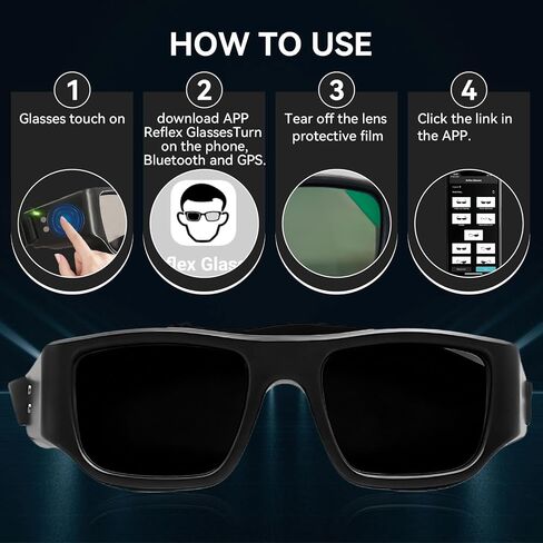 Netrix Reflex Glasses for Sports Training - Smart Vision & Reaction Speed Enhancer for Boxing, MMA, Baseball, Tennis - Adjustable Fit, Touch Control & Magnetic Charging in Kuwait