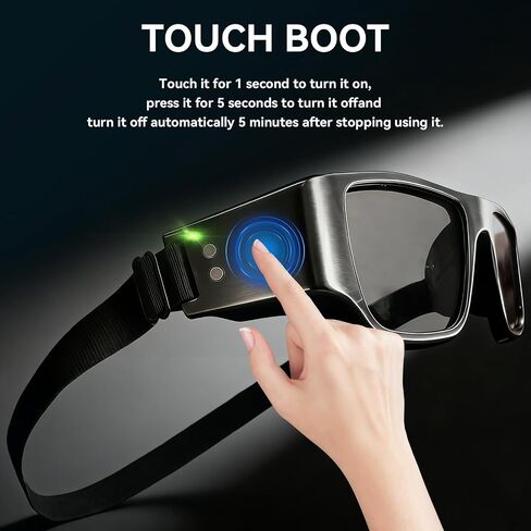 Netrix Reflex Glasses for Sports Training - Smart Vision & Reaction Speed Enhancer for Boxing, MMA, Baseball, Tennis - Adjustable Fit, Touch Control & Magnetic Charging in Kuwait